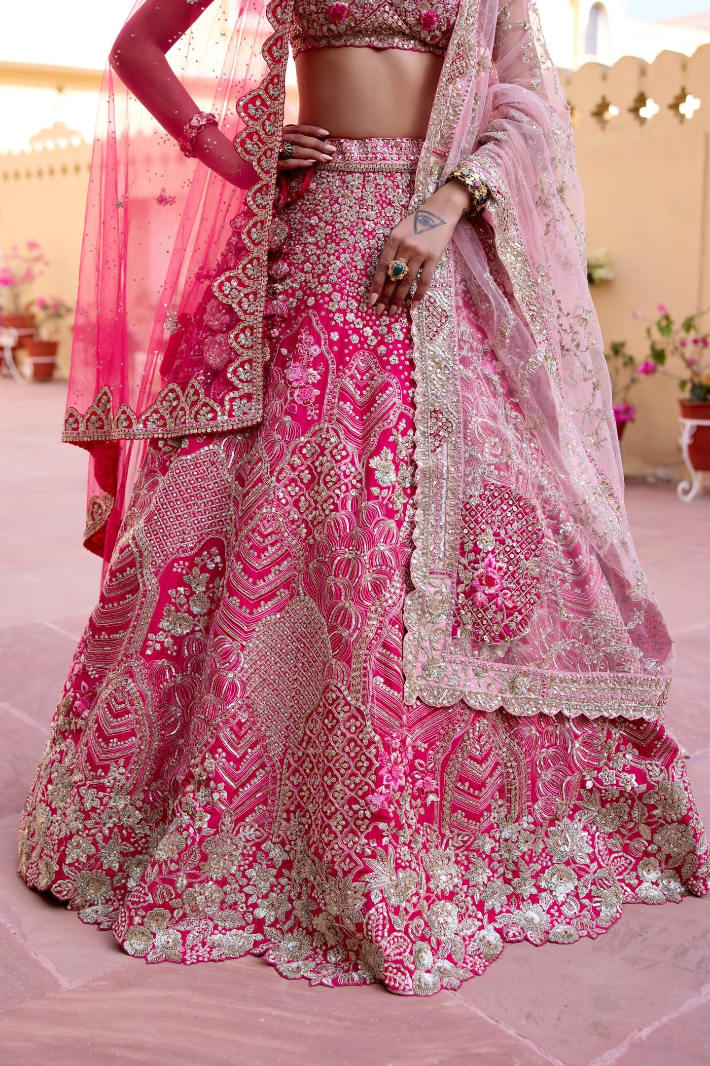 Scarlet Bridal Lehenga Set