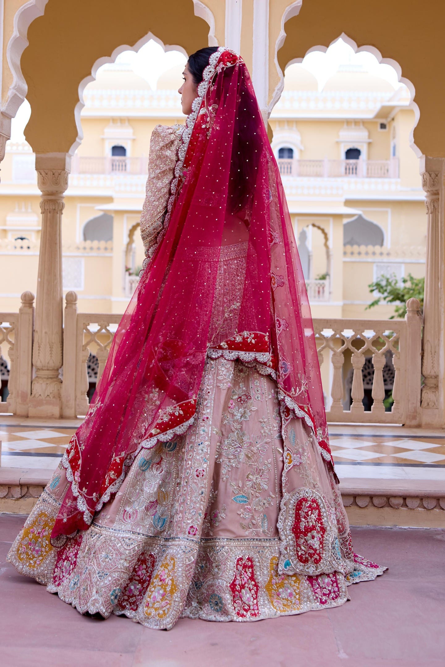 Caramel Taupe Bridal Lehenga Set