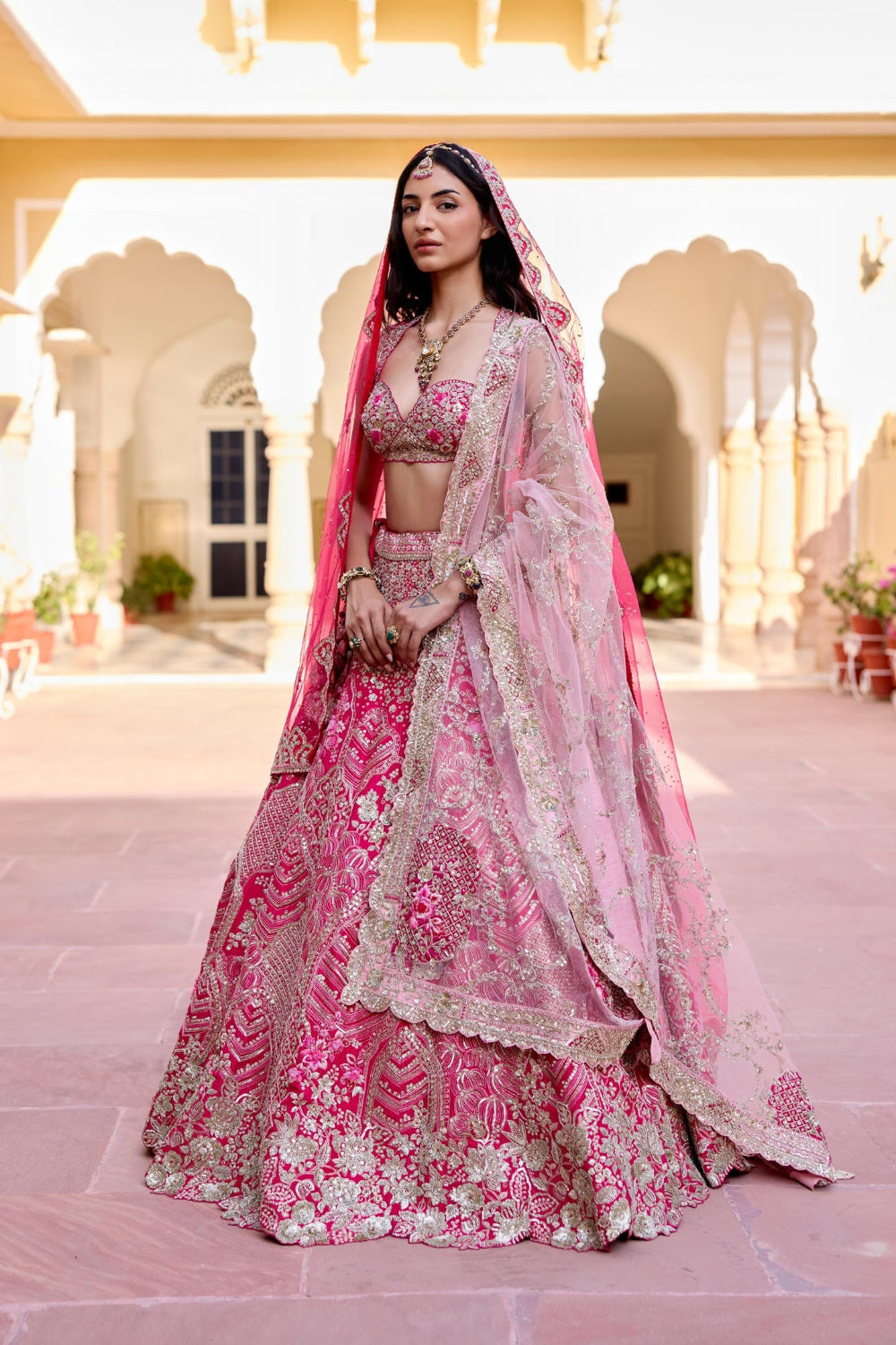 Scarlet Bridal Lehenga Set