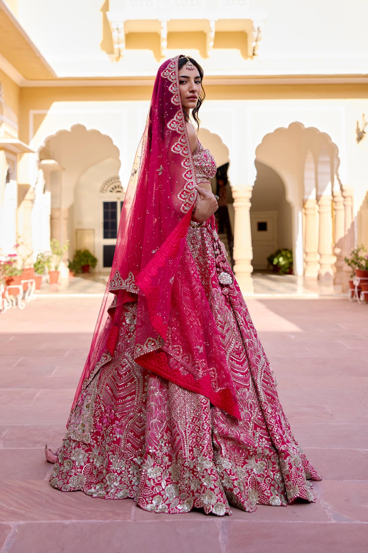 Scarlet Bridal Lehenga Set