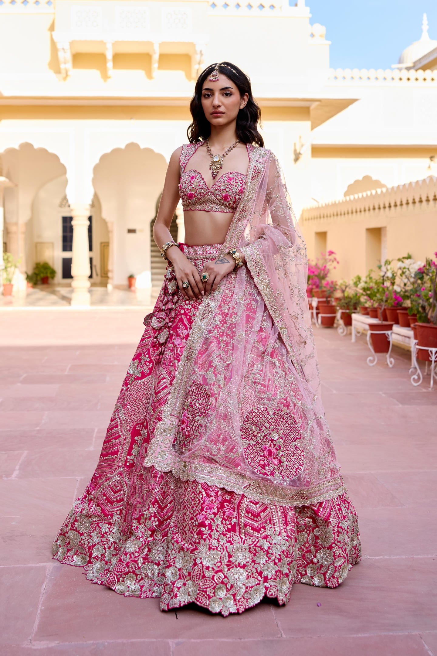 Scarlet Bridal Lehenga Set
