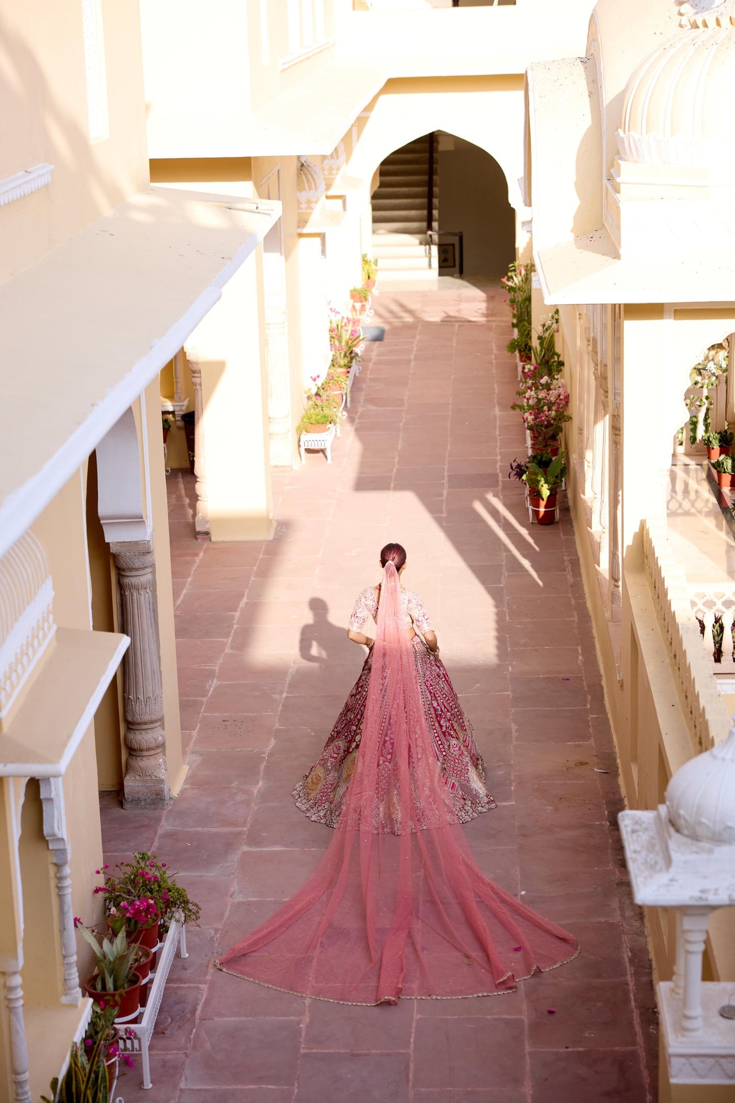 Cut Ruby Bridal Lehenga Set